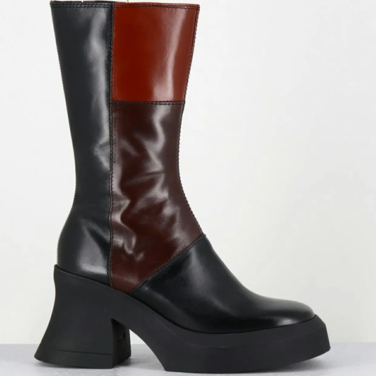 Femme E8 By Miista Bottines^Bottines en Cuir belinda marron - Talon : 10cm