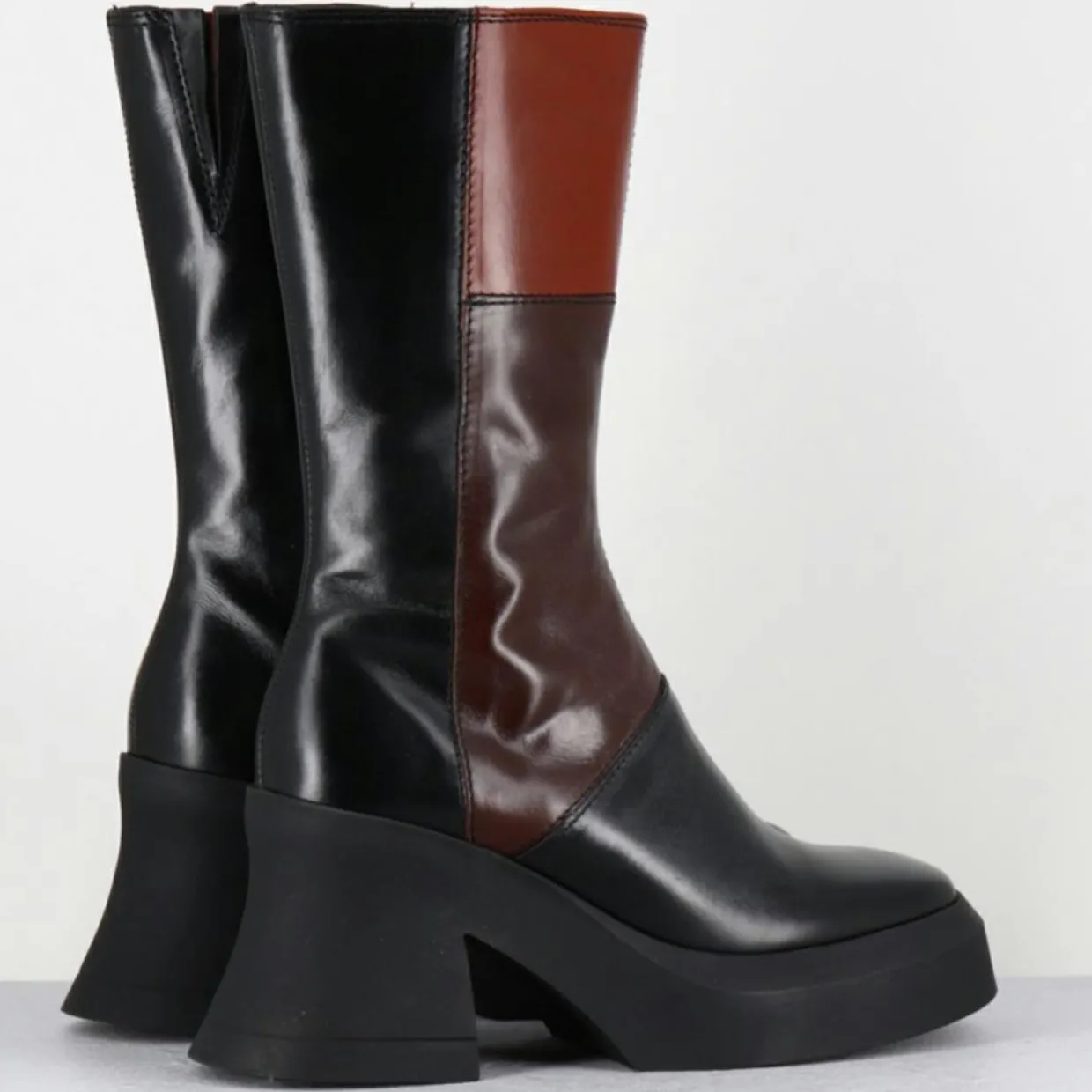 Femme E8 By Miista Bottines^Bottines en Cuir belinda marron - Talon : 10cm