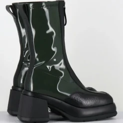 Bottines en Cuir camila vertes - Talon : 8cm-E8 By Miista Online