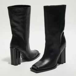 Bottines en Cuir Clover noires - Talon 10 cm-Sonia Rykiel Hot