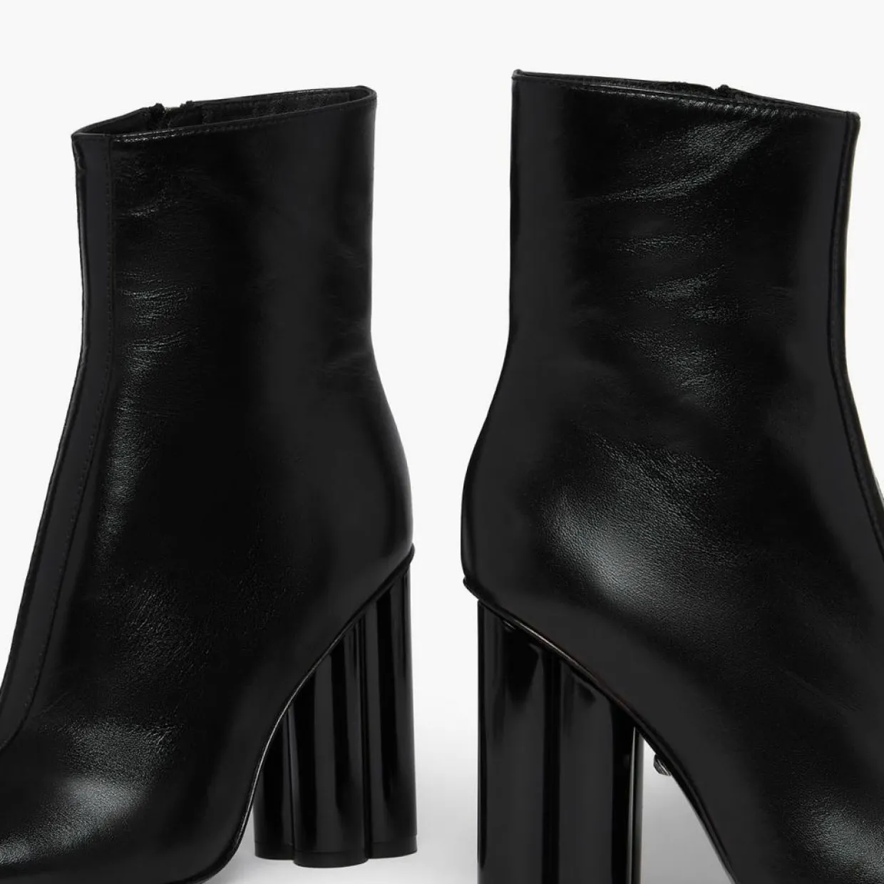 Femme Sonia Rykiel Bottines^Bottines en Cuir Clover noires - Talon 10 cm