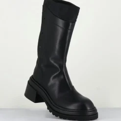 Femme Lemargo Bottines^Bottines en Cuir es noires - Talon : 5cm