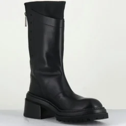 Femme Lemargo Bottines^Bottines en Cuir es noires - Talon : 5cm