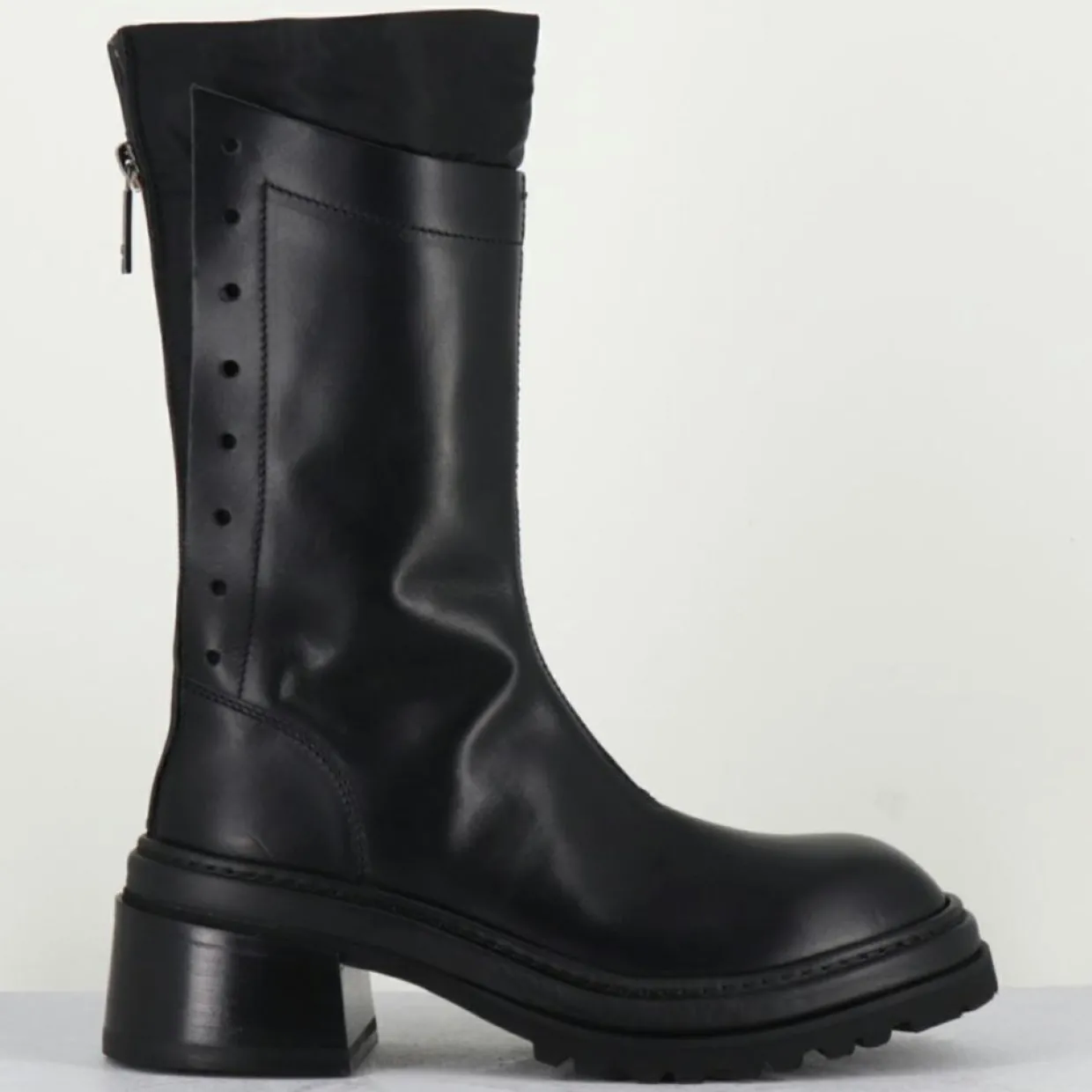 Femme Lemargo Bottines^Bottines en Cuir es noires - Talon : 5cm