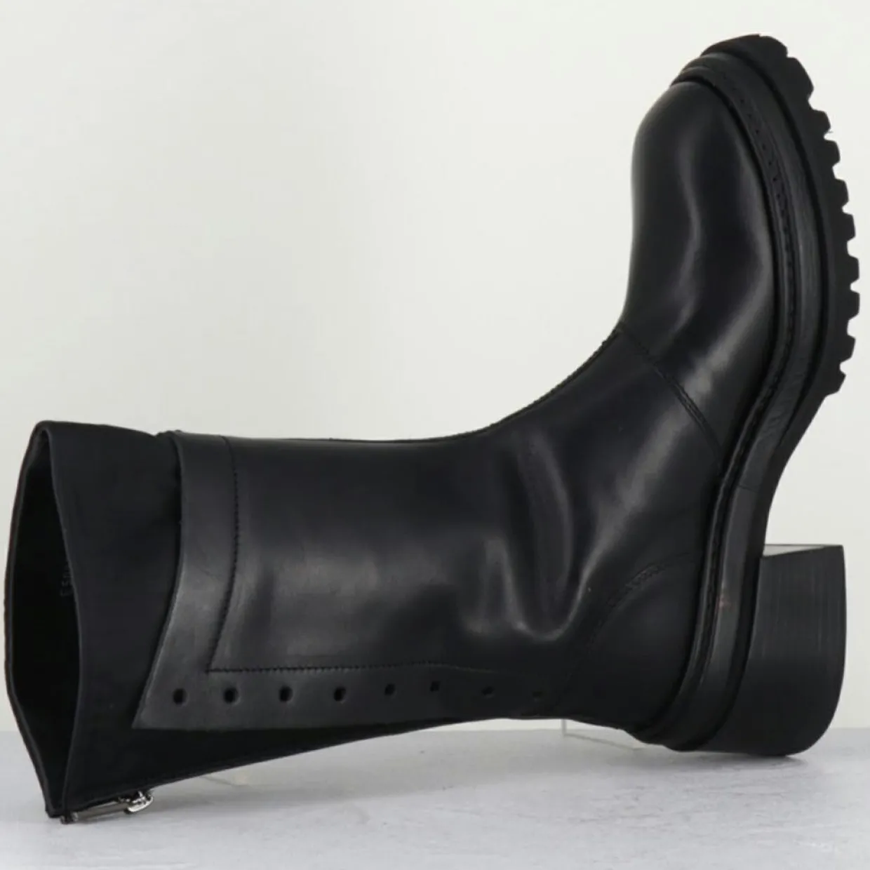 Femme Lemargo Bottines^Bottines en Cuir es noires - Talon : 5cm