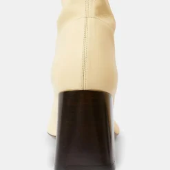 Bottines en Cuir Lepus jaune pâle - Talon 7 cm-Neous Discount
