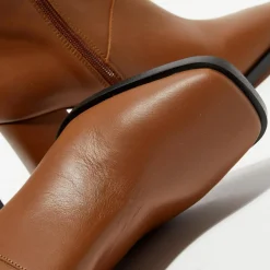 Femme Apologie Bottines^Bottines en Cuir Lorina camel - Talon 8,5 cm