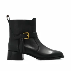 Bottines en cuir Lory noires-See by Chloé Hot