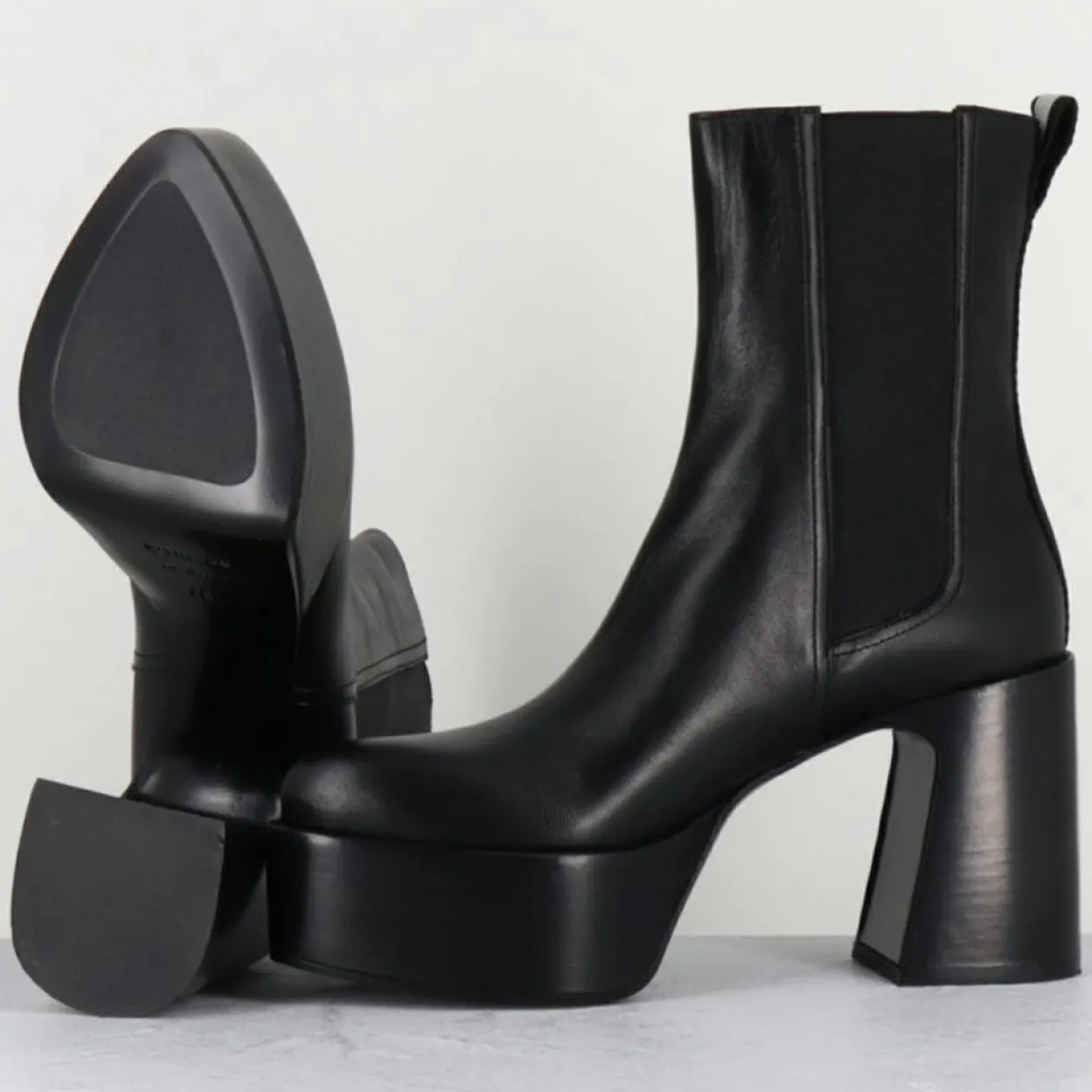 Bottines en Cuir M6571 noires - Talon : 9.5 cm-Premiata Hot