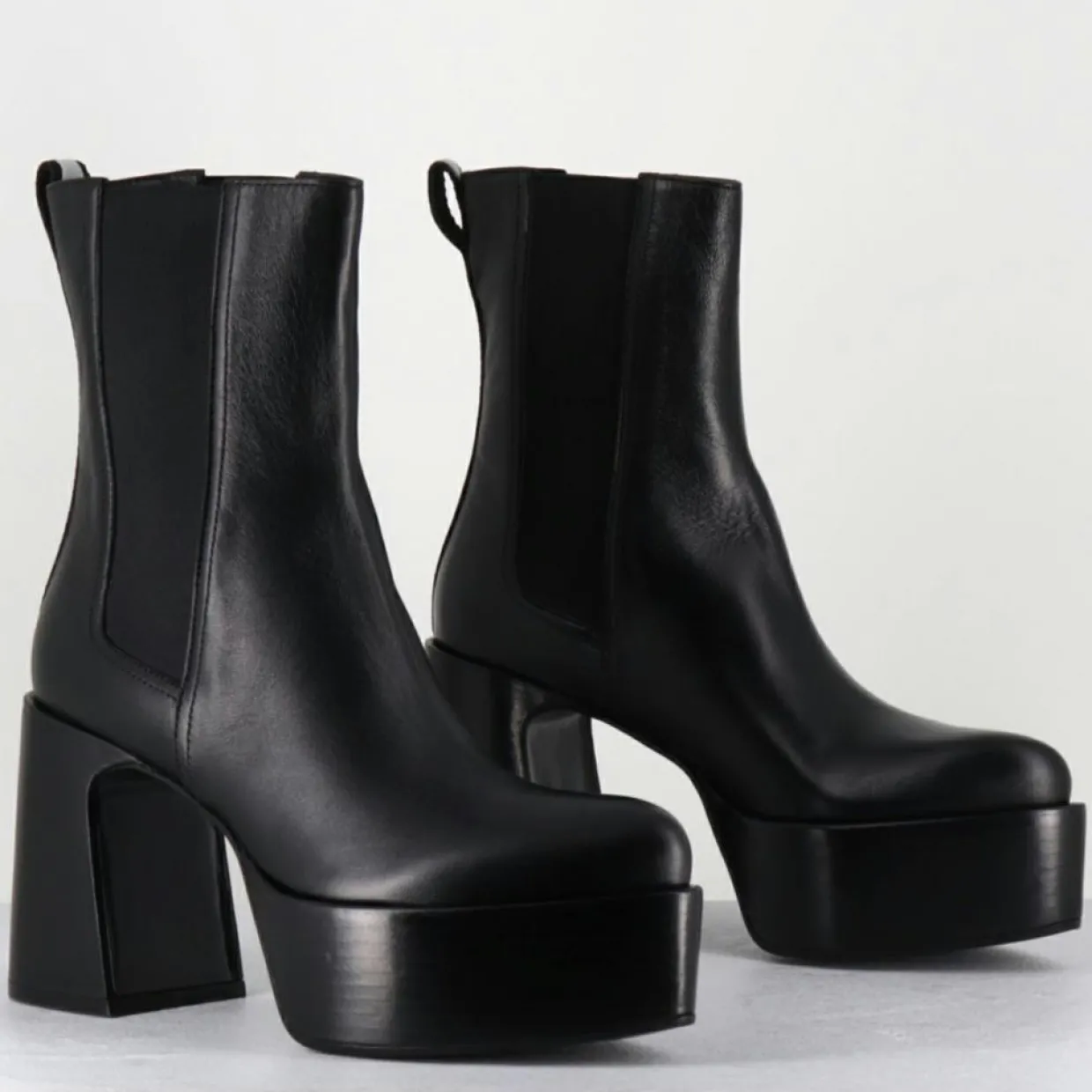 Bottines en Cuir M6571 noires - Talon : 9.5 cm-Premiata Hot