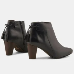 Femme Minelli Bottines^Bottines en Cuir Marie marine foncé - Talon 7 cm