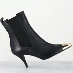 Femme Garrice Lab Bottines^Bottines en Cuir nako bleu marine foncé - Talon : 7.5cm