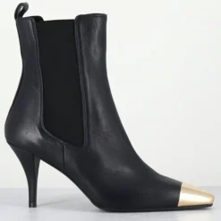 Femme Garrice Lab Bottines^Bottines en Cuir nako bleu marine foncé - Talon : 7.5cm