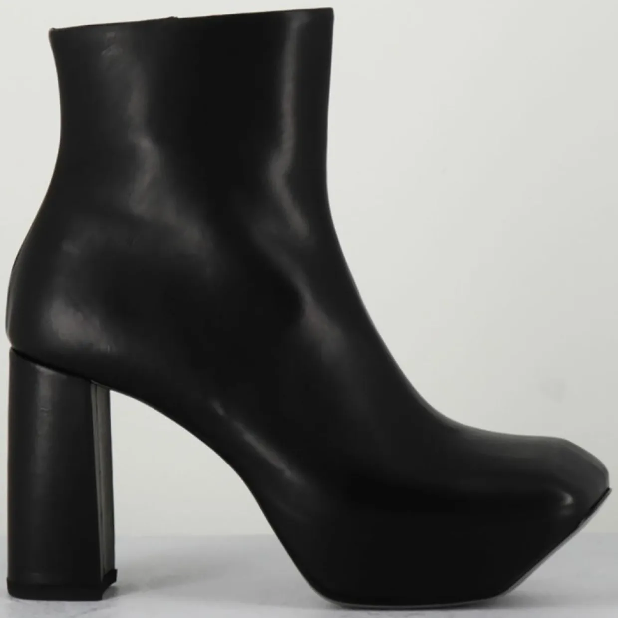 Bottines en Cuir noires-Malloni