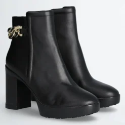 Bottines en Cuir Now noires - Talon 9 cm-Liu-Jo Outlet