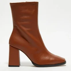 Bottines en Cuir Romy terracotta - Talon 8,5 cm-Apologie Clearance
