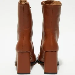 Bottines en Cuir Romy terracotta - Talon 8,5 cm-Apologie Clearance