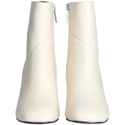 Femme Liu-Jo Bottines^Bottines en Cuir Sara blanches - Talon 7 cm