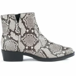 Femme Geox Bottines^Bottines en Cuir Teoclea beige/gris