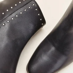 Femme Cosmoparis Bottines^Bottines en Cuir Wiley noires - Talon 6 cm