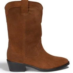 Femme Anaki Bottines^Bottines en Velours de Cuir Sigrid cigare - Talon 4 cm