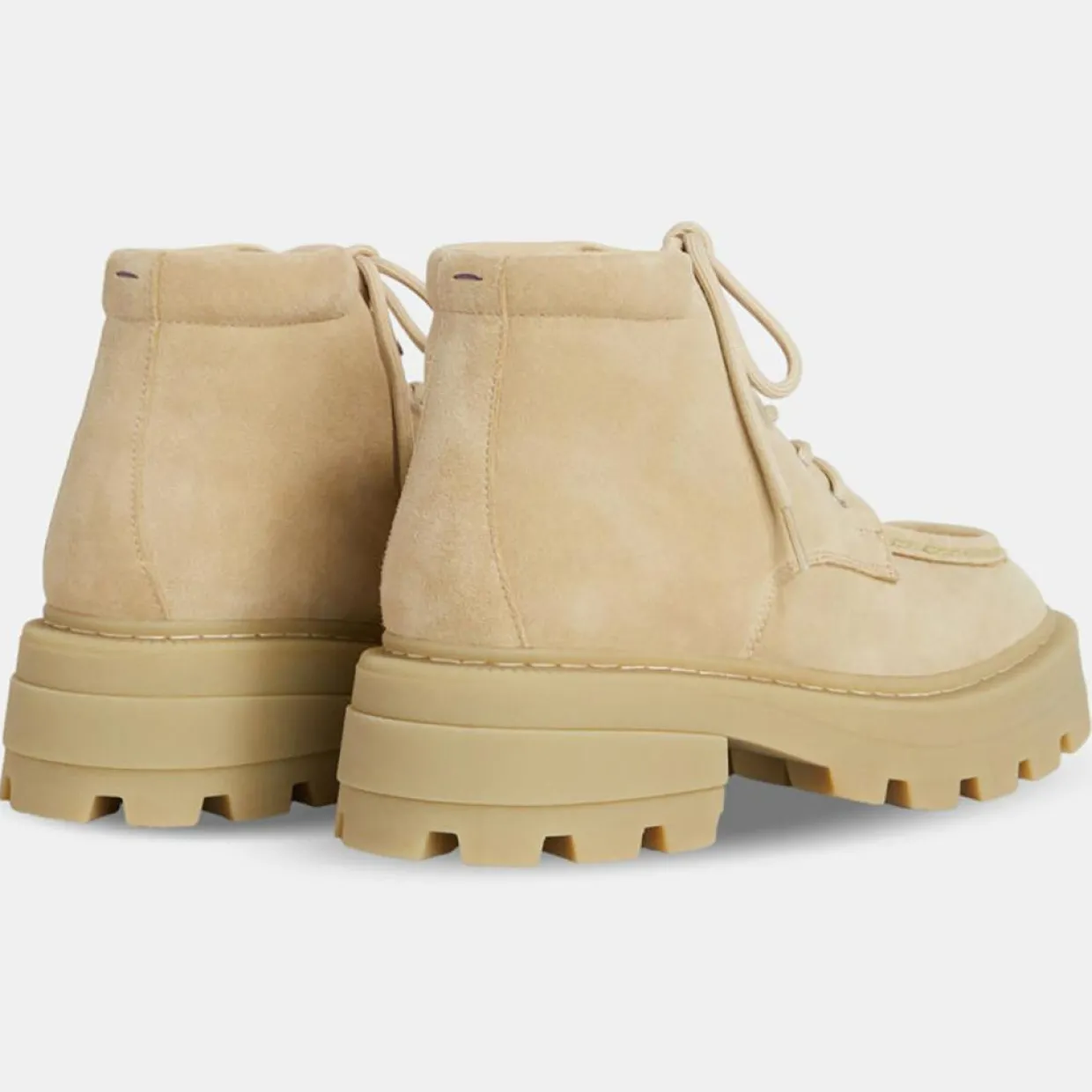Homme Eytys Boots^Bottines en Velours de Cuir Tribeca beiges