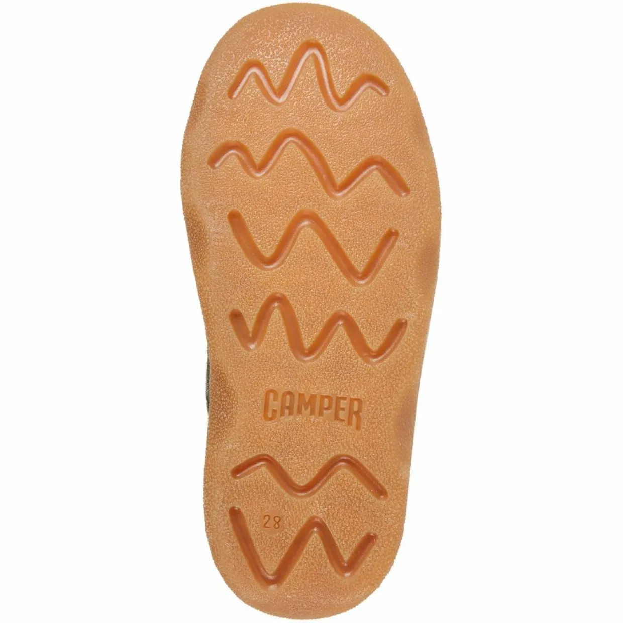 Enfant Camper Fille^Bottines fourrées en Velours de Cuir Kido vert foncé