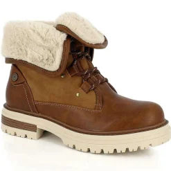 Femme Kimberfeel Bottines^Bottines Fourrées Yasmine marron