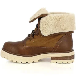 Femme Kimberfeel Bottines^Bottines Fourrées Yasmine marron