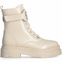 Bottines Love en Cuir beiges-Liu-Jo Sale