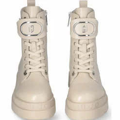 Bottines Love en Cuir beiges-Liu-Jo Sale