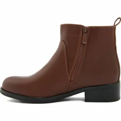 Bottines plates marron - Talon 4 cm-Lab78 Hot
