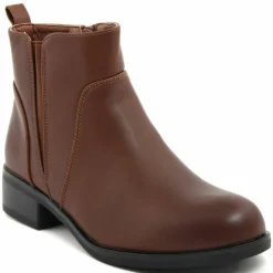 Bottines plates marron - Talon 4 cm-Lab78 Hot