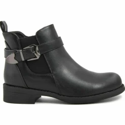 Femme Lab78 Bottines^Bottines plates noires