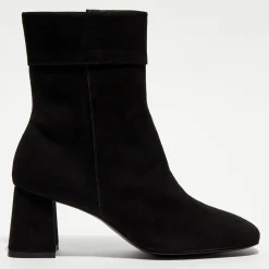 Femme Galeries Lafayette Bottines^Bottines revers col noires - Talon 7 cm