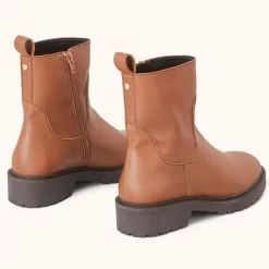 Femme Cosmoparis Bottines^Bottines Valoris Vegan cognac