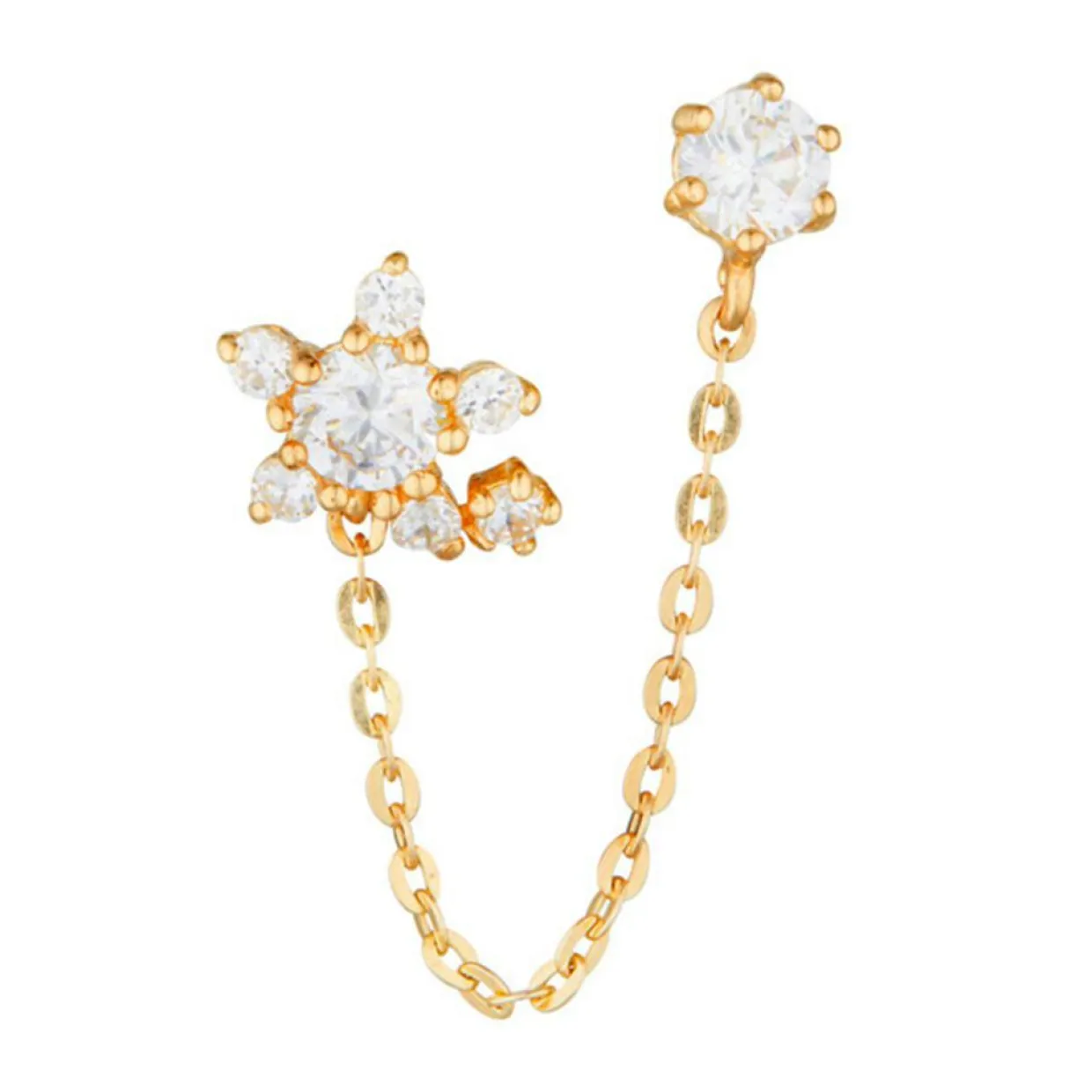 Boucle d'oreille unitaire Duchesse or jaune-Instant d'Or Clearance