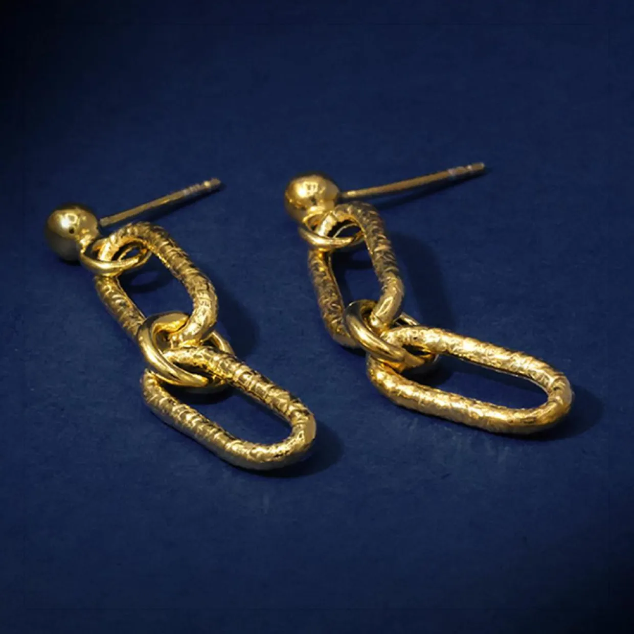 Boucles d'oreilles Aurora en Argent doré-By Rafaella Hot
