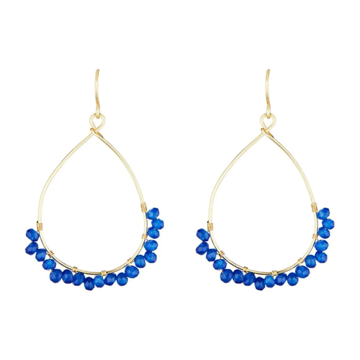 Boucles d'oreilles Claudia Jade en laiton doré-Moonstone Discount