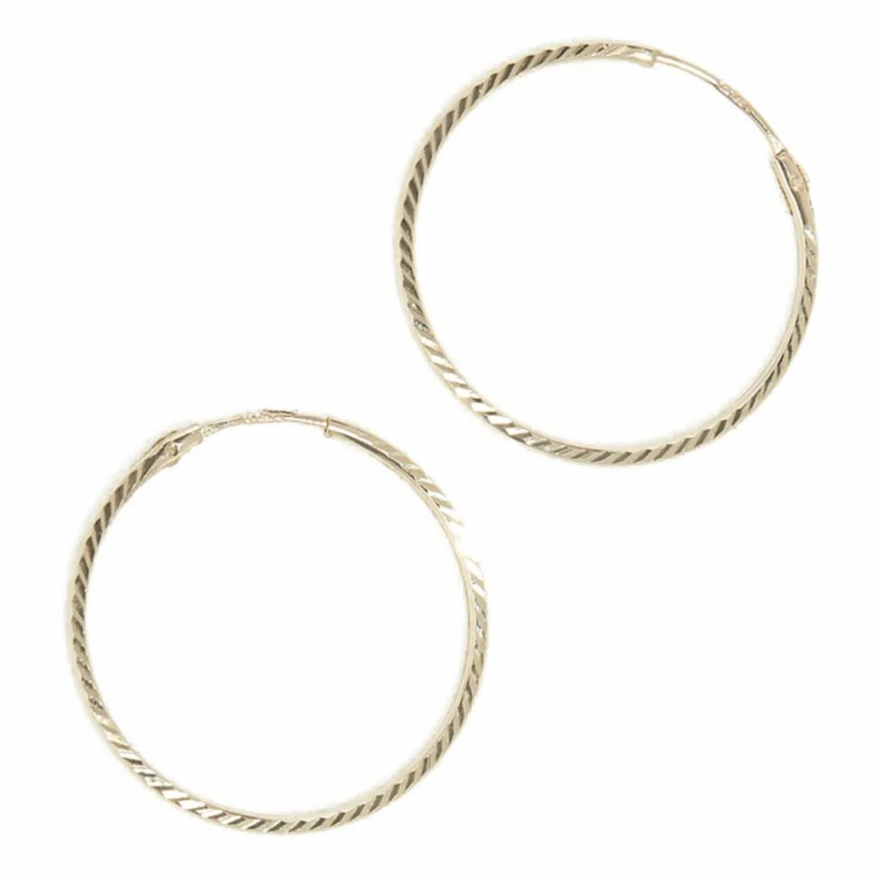 Boucles d'oreilles Créoles Twistées or jaune-Instant d'Or Discount