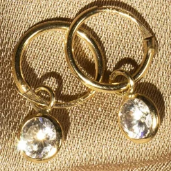 Boucles d'oreilles Créoles or jaune - 8 mm-Instant d'Or Online