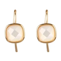 Boucles d'oreilles Ella Nacre en laiton doré-Moonstone Online