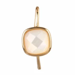 Boucles d'oreilles Ella Nacre en laiton doré-Moonstone Online