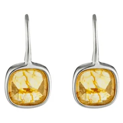 Femme Moonstone Boucles D'Oreilles^Boucles d'oreilles Ella Topaze en laiton argenté