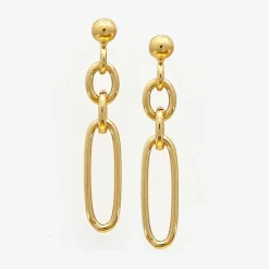 Boucles d'oreilles en Argent doré-By Rafaella Outlet