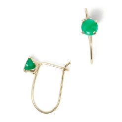 Boucles d'oreilles Envoutantes Emeraude 0.5ct or jaune-Instant d'Or
