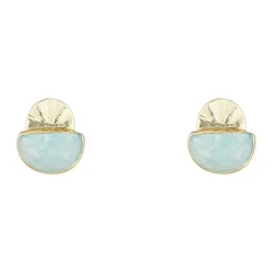 Femme Moonstone Boucles D'Oreilles^Boucles d'oreilles Estela Aventurine en laiton doré