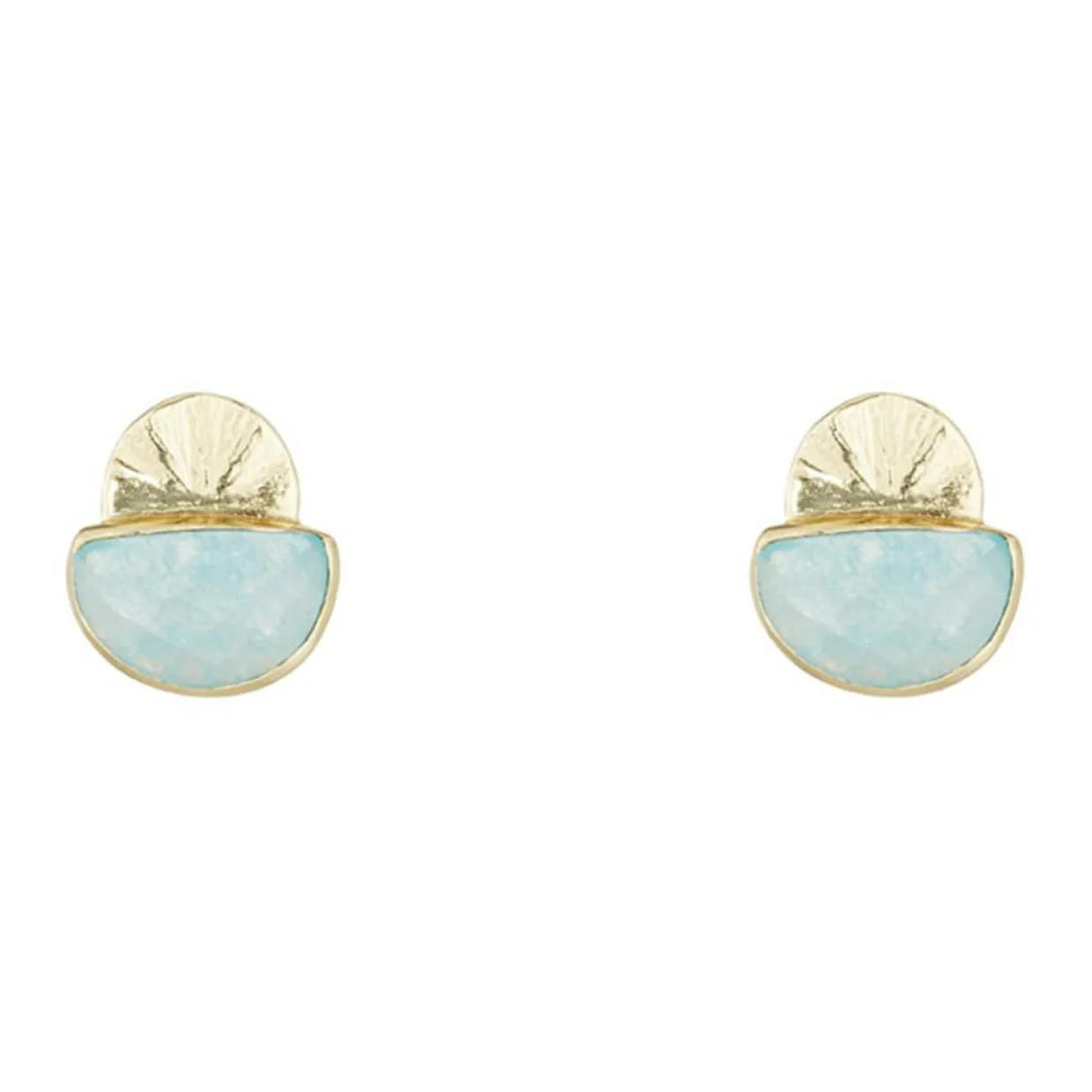 Femme Moonstone Boucles D'Oreilles^Boucles d'oreilles Estela Aventurine en laiton doré