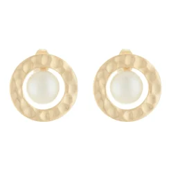 Femme Moonstone Boucles D'Oreilles^Boucles d'oreilles Hope Perle en laiton doré
