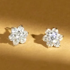 Femme Instant d'Or Boucles D'Oreilles^Boucles d'oreilles Le Messager Blanc or blanc